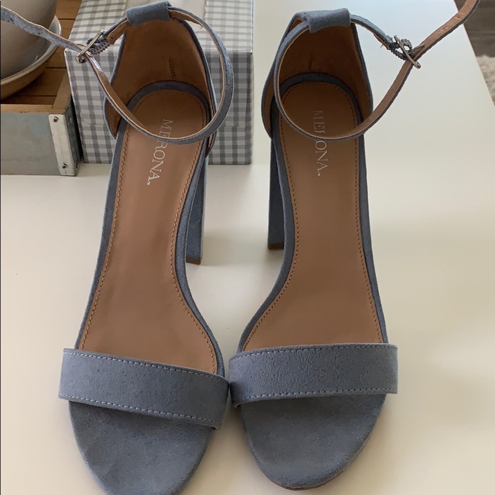 Dusty blue heels